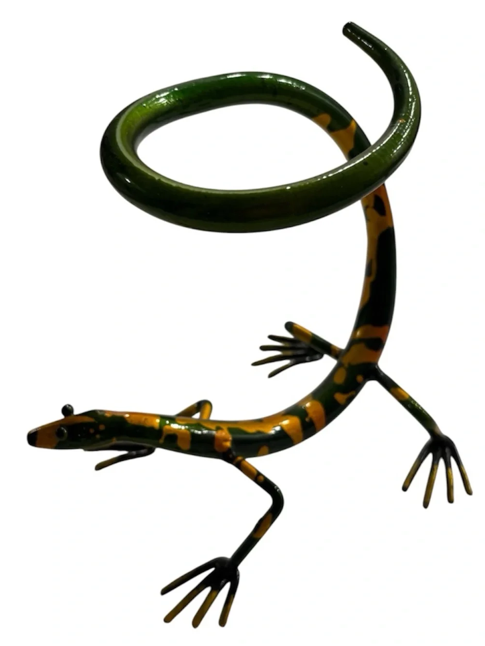 Gecko Wine Rack Metal Lizard Tabletop Wine Bottle Holder Barware Iron Figurine